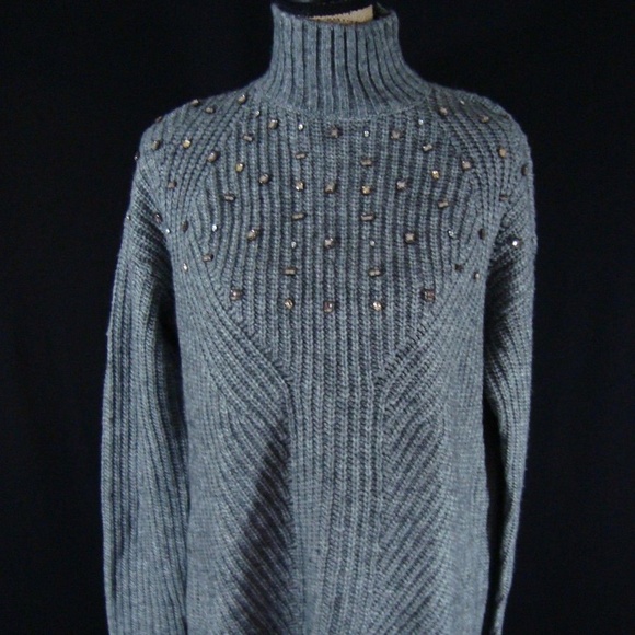 Lane Bryant Sweaters - **NWOT Lane Bryant Turtle Neck Embellished